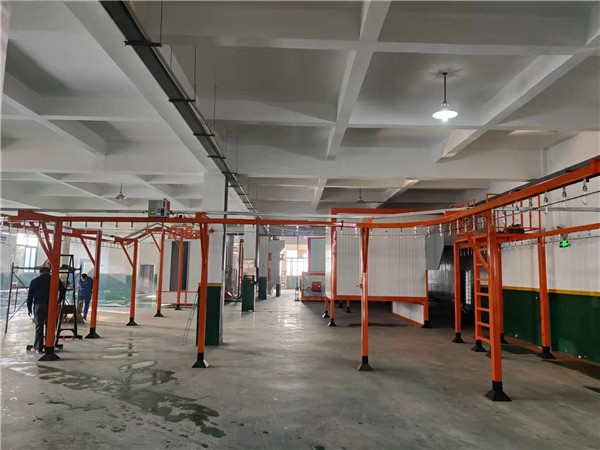 安徽六安定制的噴塑成套設備流水線擬用于五金噴涂 安徽六安定制的噴塑成套設備流水線擬用于五金噴涂